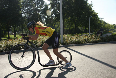 Met de kickbike Zoals het moet